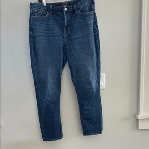 Jen7 Ankle Skinny Jeans in Dark Blue